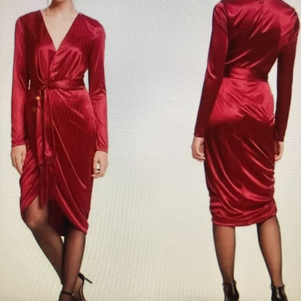 NWT Altuzarra x Target Red Wrap Dress Women Size 2X